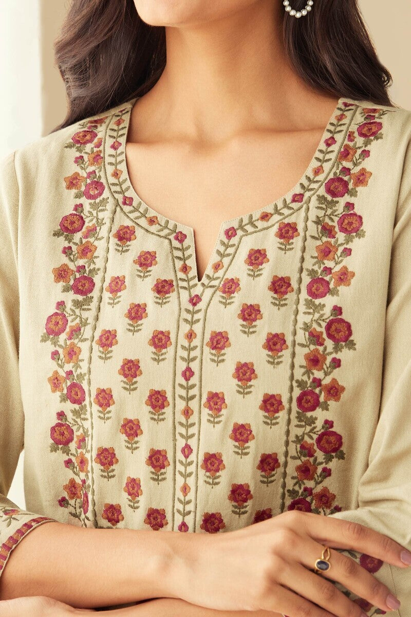 Rosheen Farah Beige Kurta