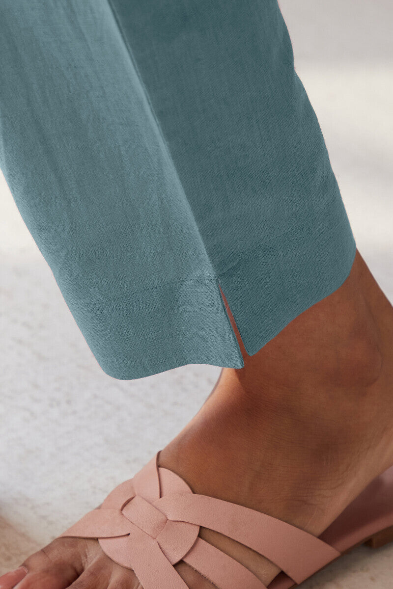 Roza Seher Sky Blue Narrow Pants