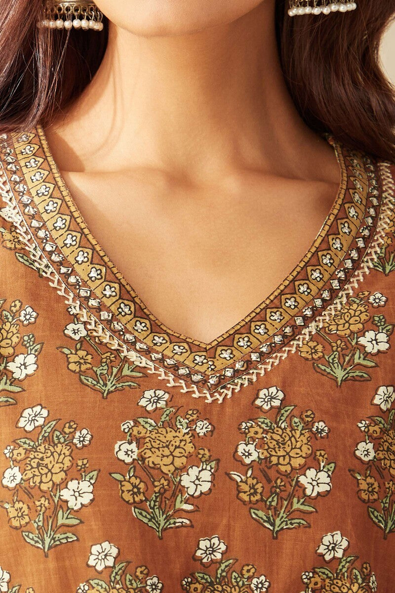 Gauhar Safira Sanganeri Kurta