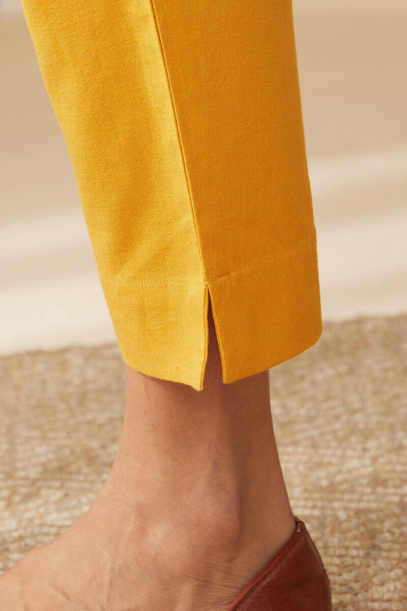 Roza Zoya Mustard Narrow Pants
