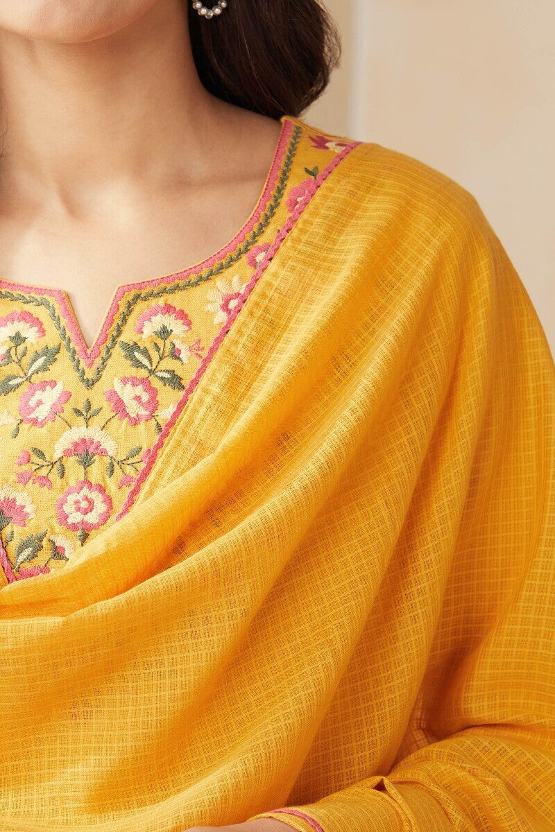 Roza Zoya Mustard Dupatta