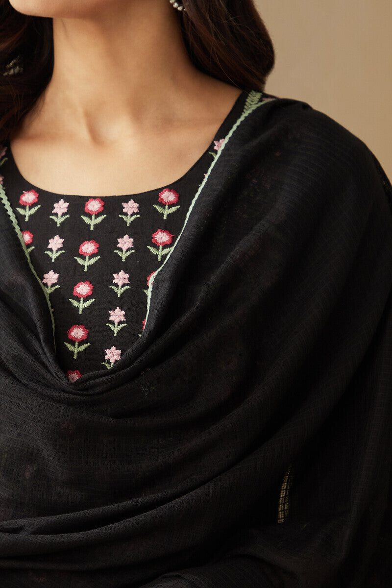 Roza Zoya Black Dupatta