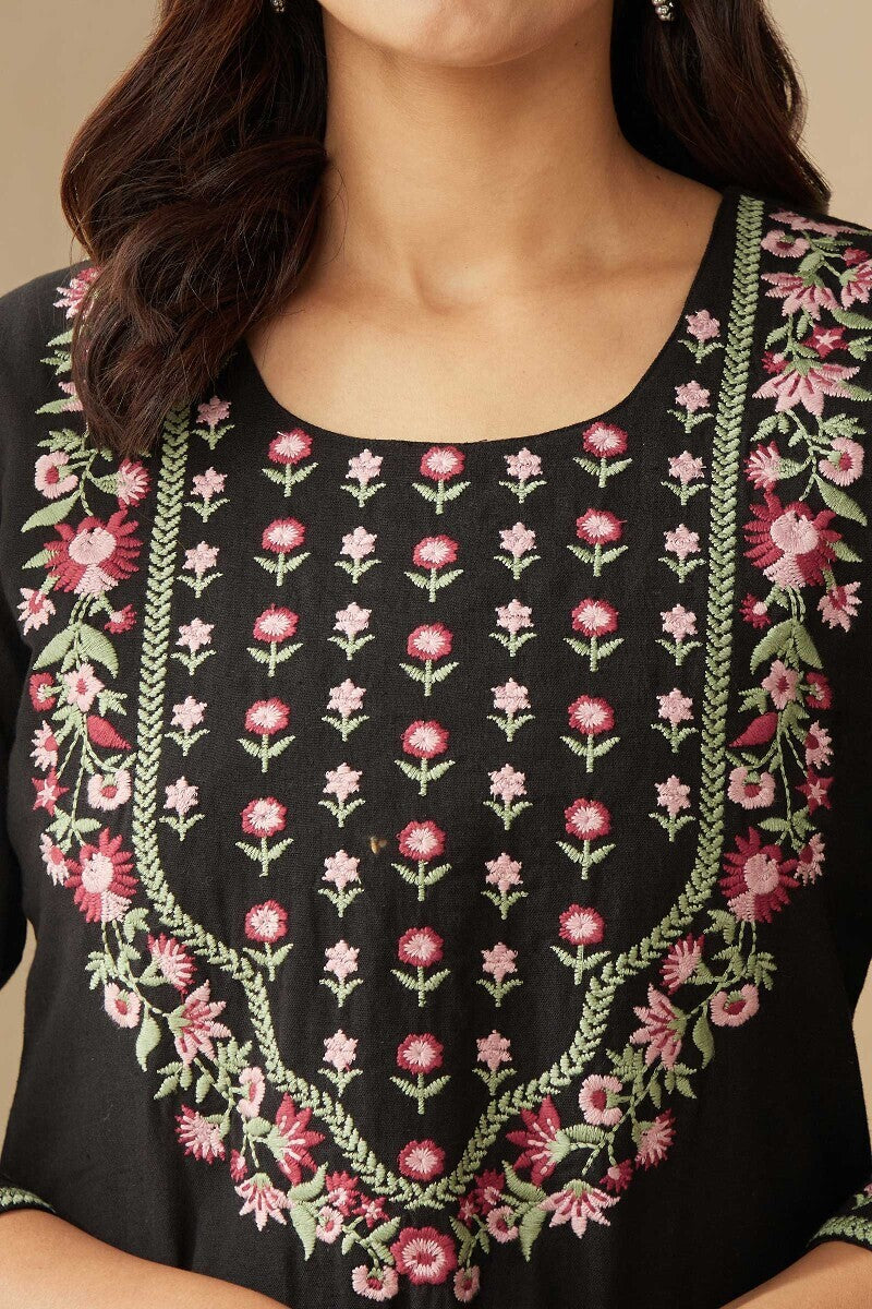 Roza Zoya Black Kurta