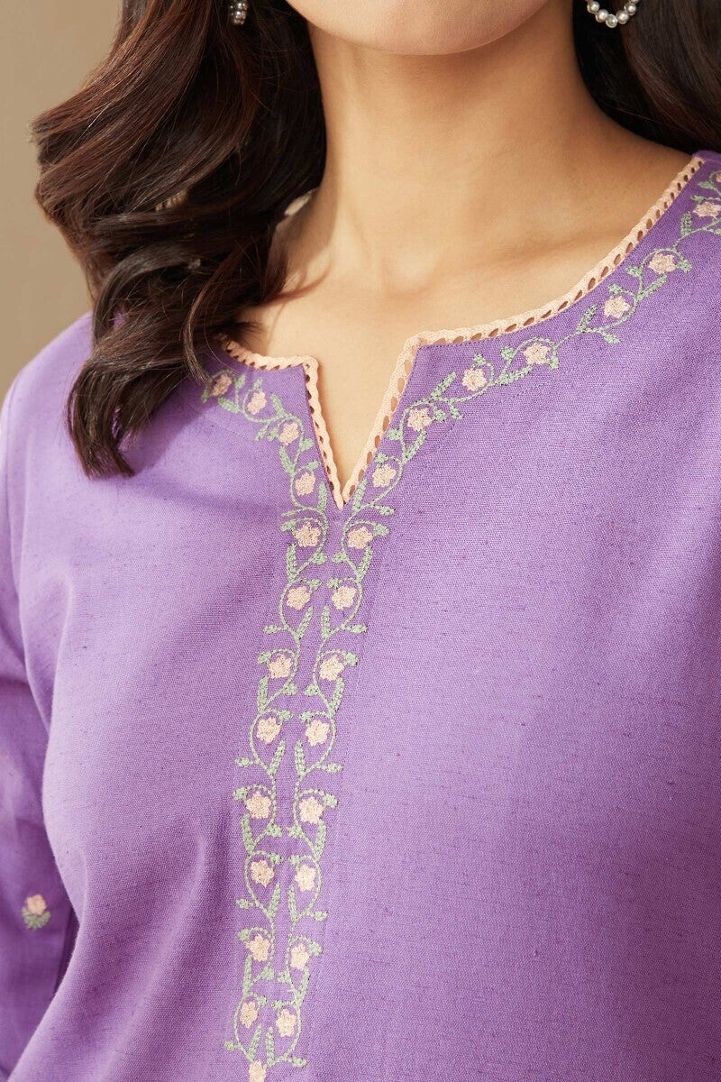 Surplus: Roza Zoya Lavender Kurta