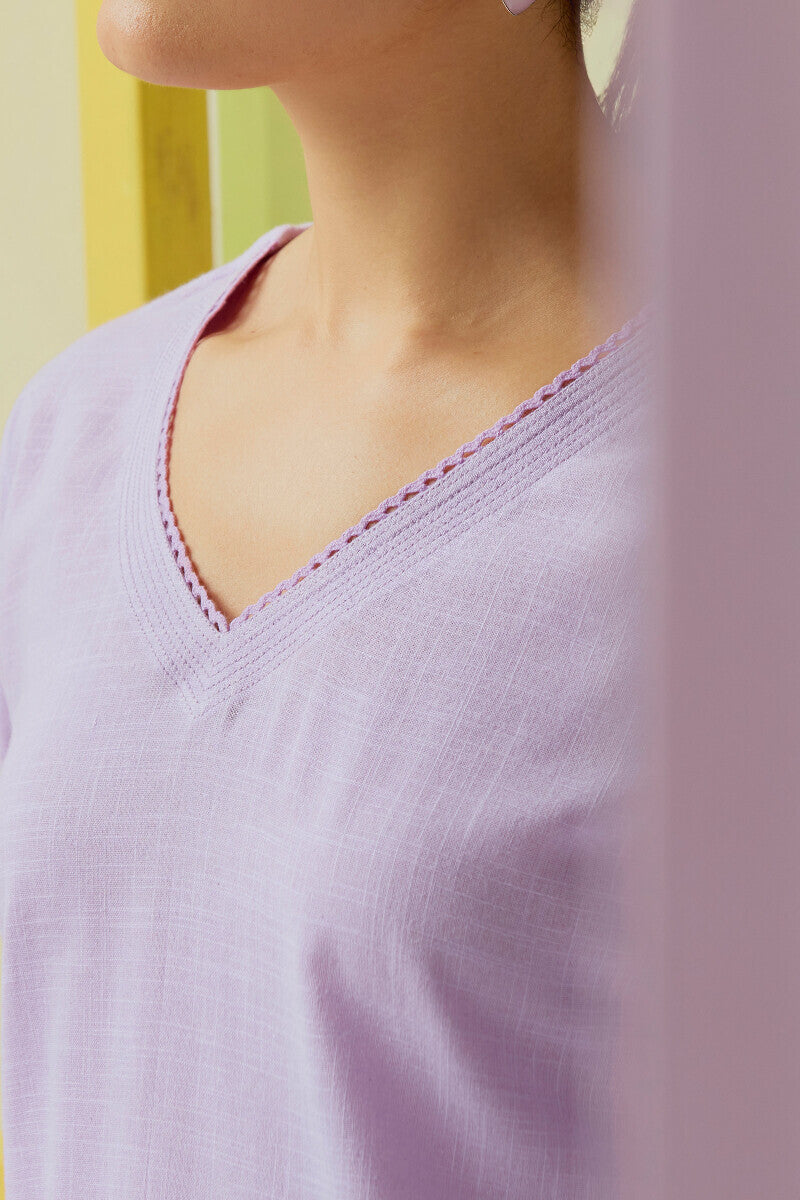 Roza Sahira Lavender Kurta