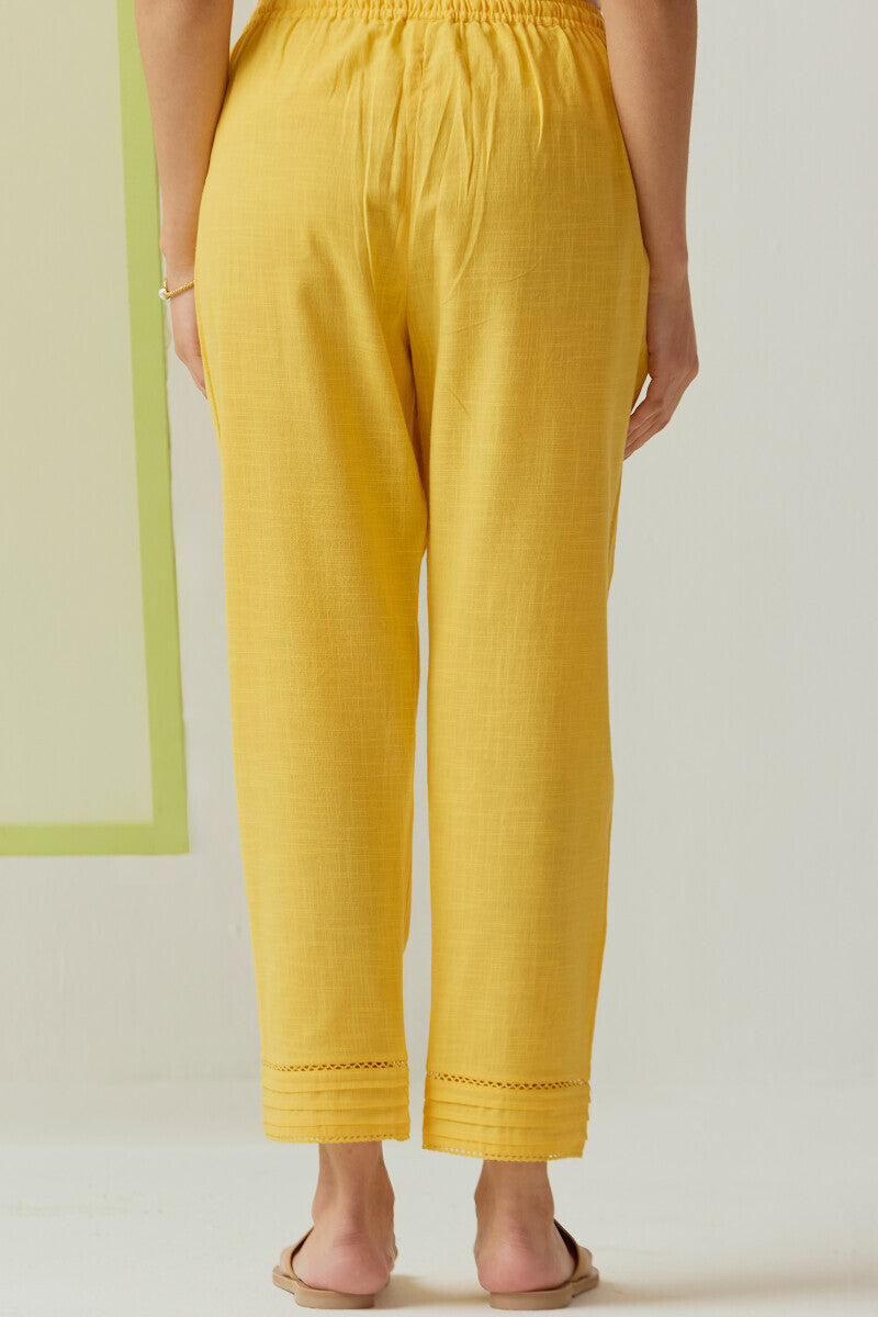 Roza Sahira Yellow Narrow Pants