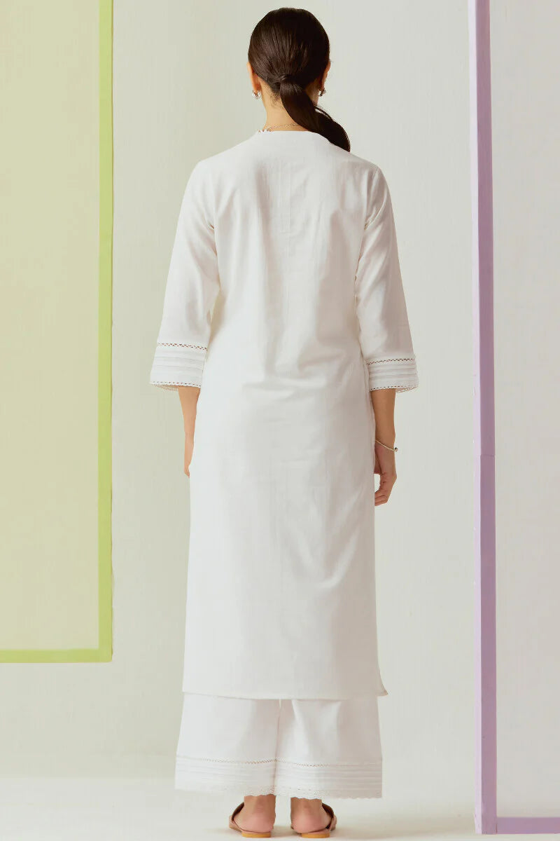 Surplus: Roza Sahira White Kurta
