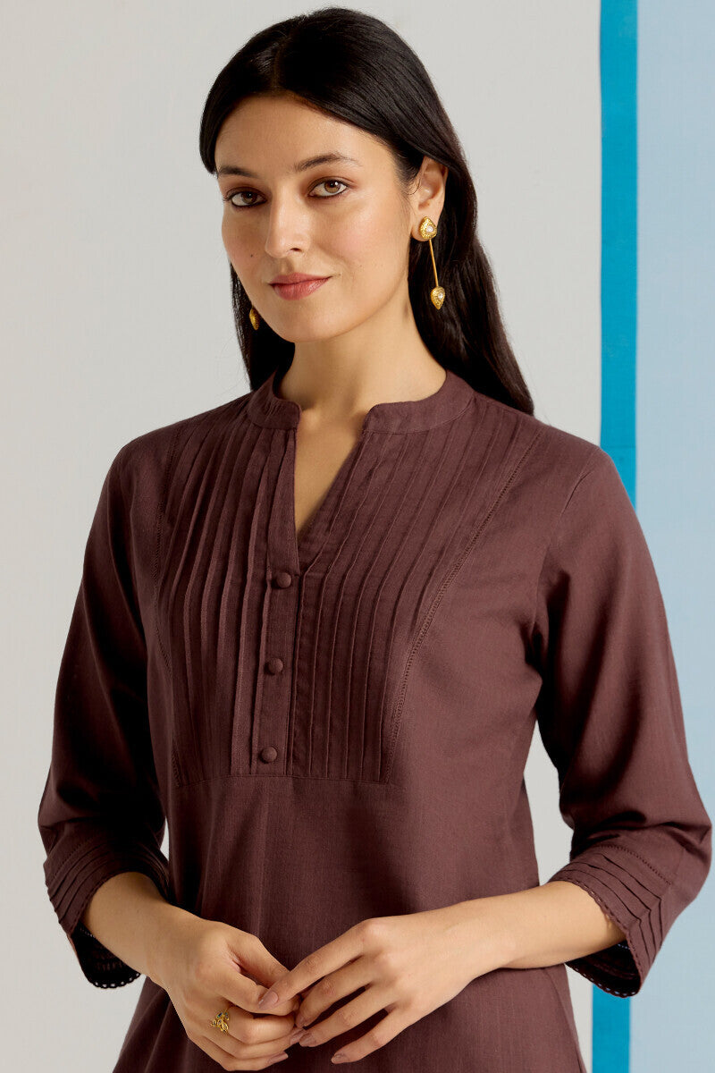 Roza Nida Brown Kurta