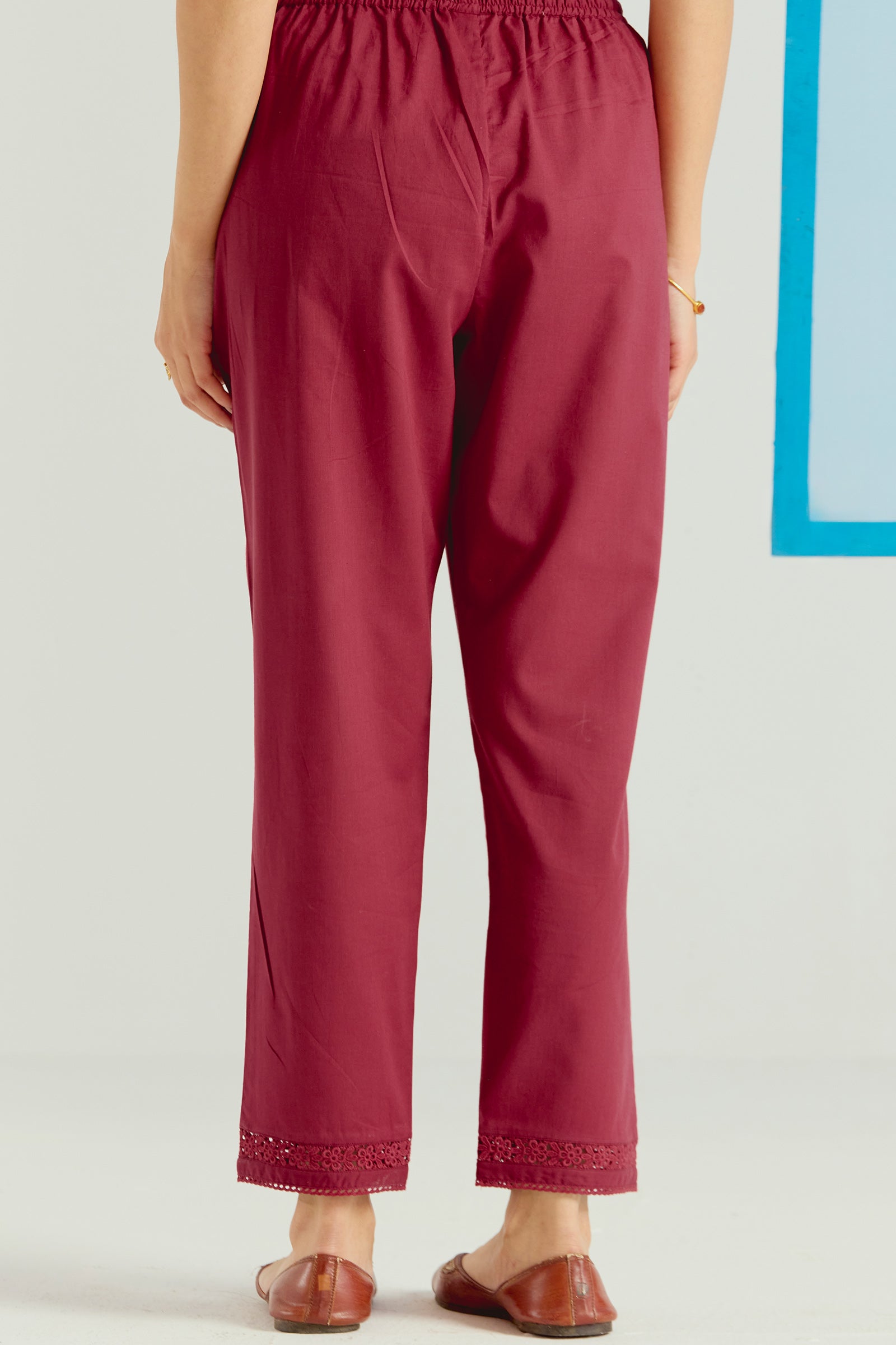 Roza Sehr Brick Red Narrow Pants