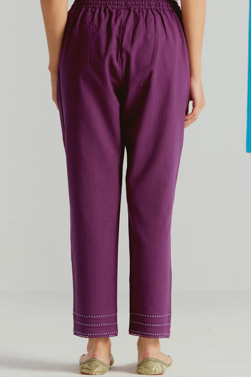 Roza Seerat Purple Narrow Pants