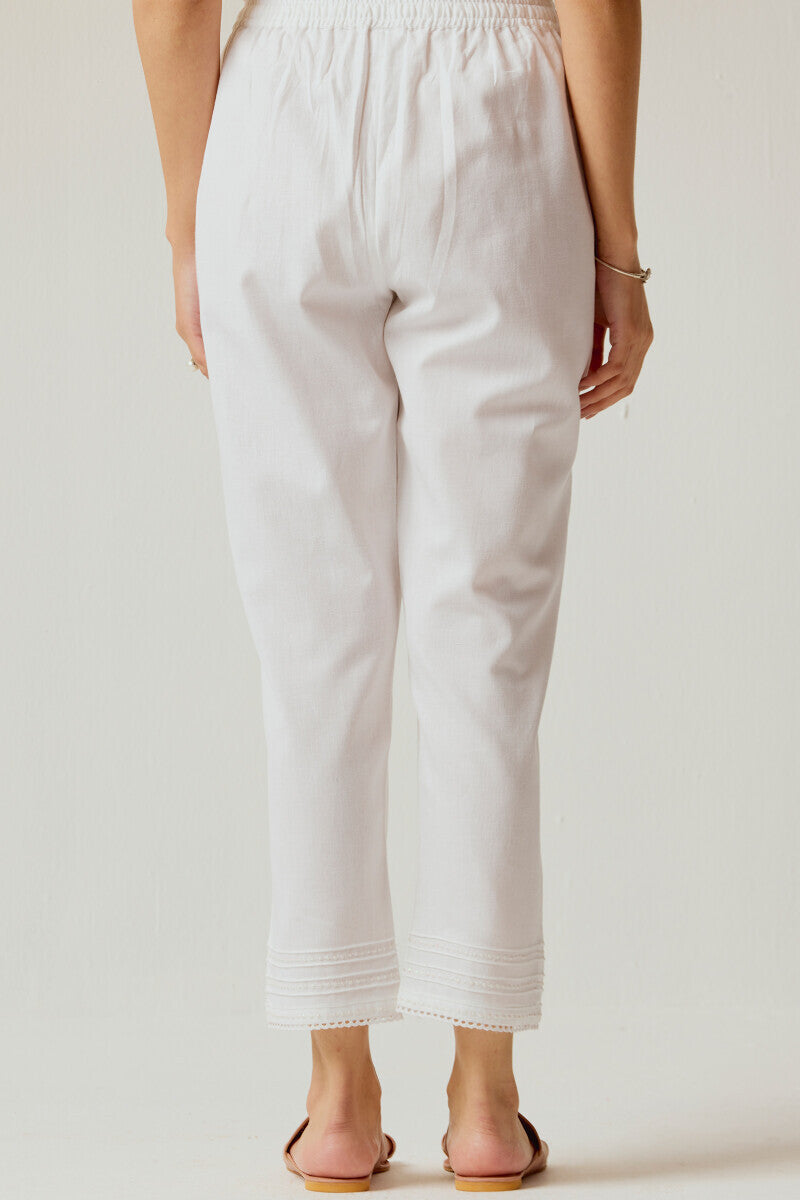 Roza Rumi White Narrow Pants