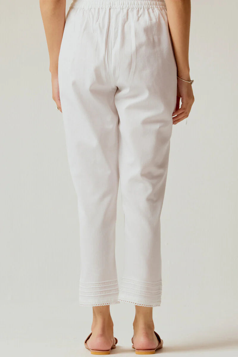 Surplus: Roza Rumi White Narrow Pants
