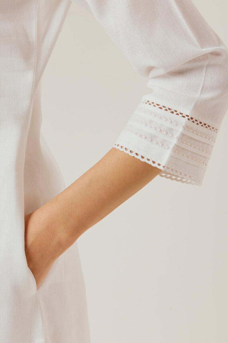 Roza Seerat White Kurta