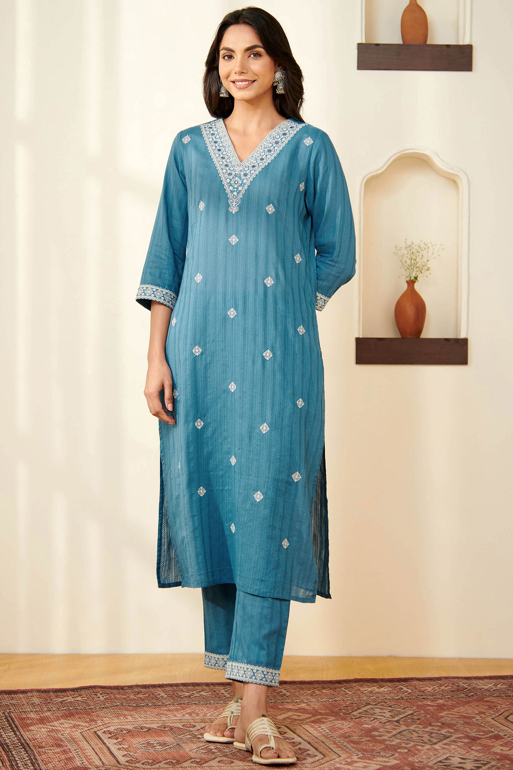 Mehraab Wahida Blue Kurta