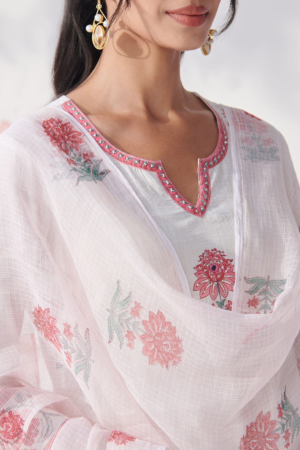 Gulbahar Bahara Sanganeri Dupatta