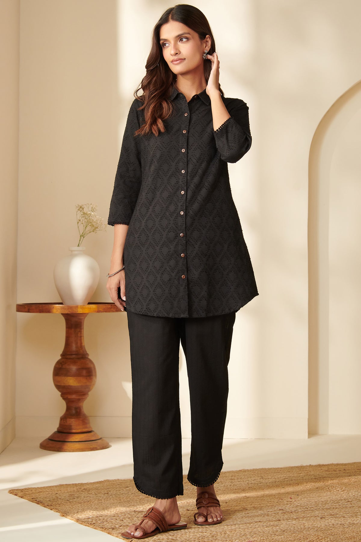 Roza Zunaira Black Co-Ord Set