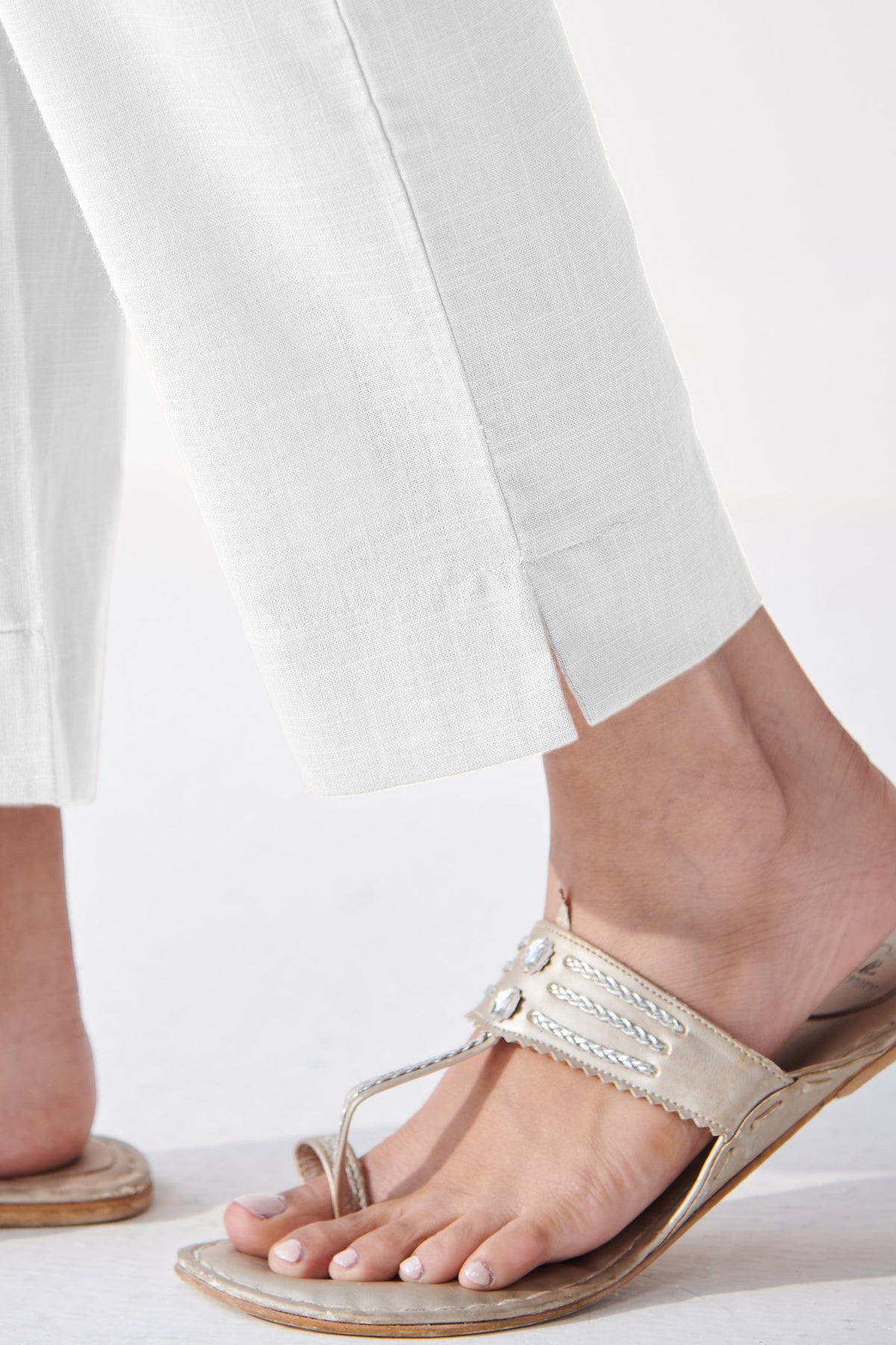 Roza Anaya White Narrow Pants