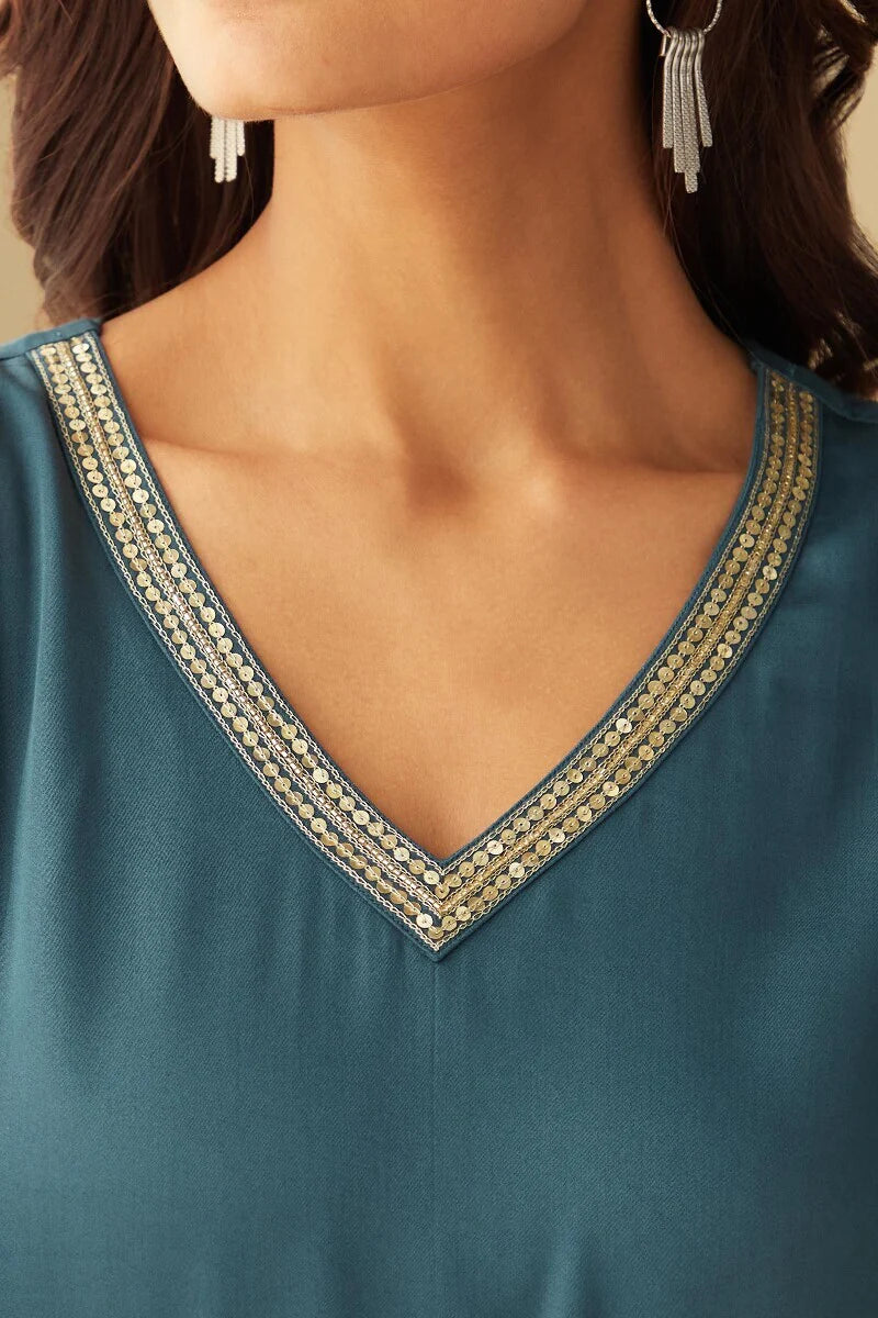 Mehrunissa Seher Blue Kurta