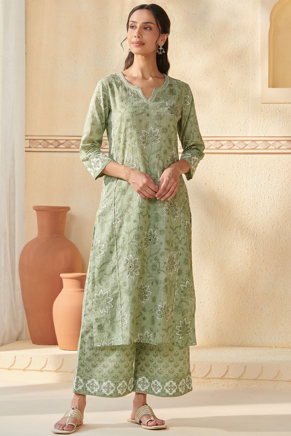 Gauhar Shireen Sanganeri Kurta
