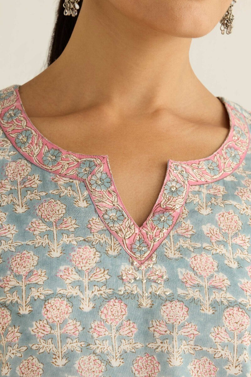 Gulraiz Feroza Sanganeri Kurta