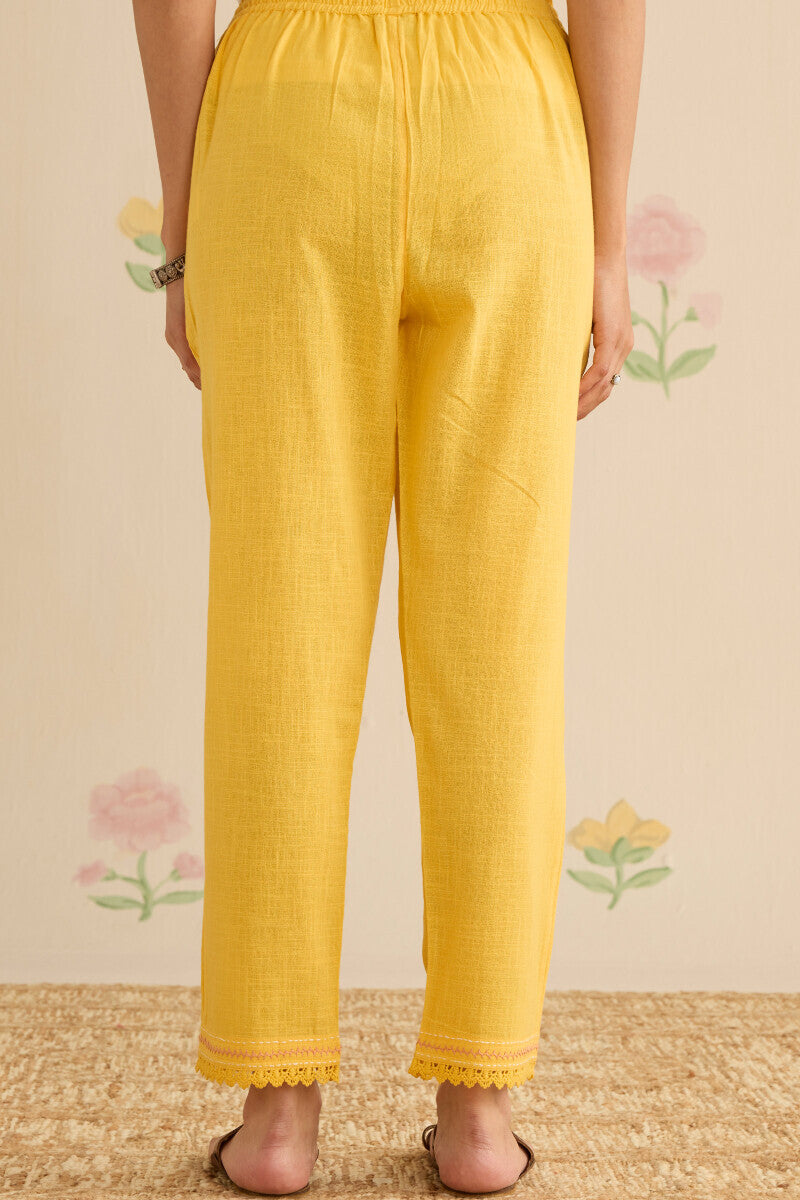 Kashida Kiara Yellow Narrow Pants