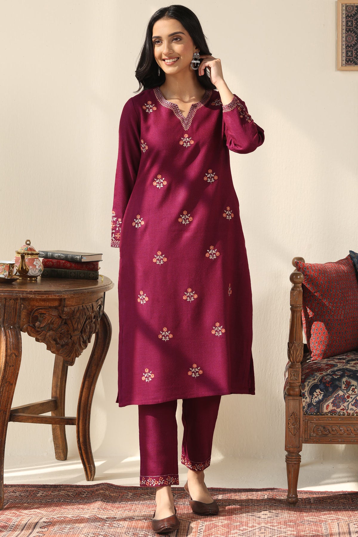 Naadirah Zubeda Faux Wool Kurta