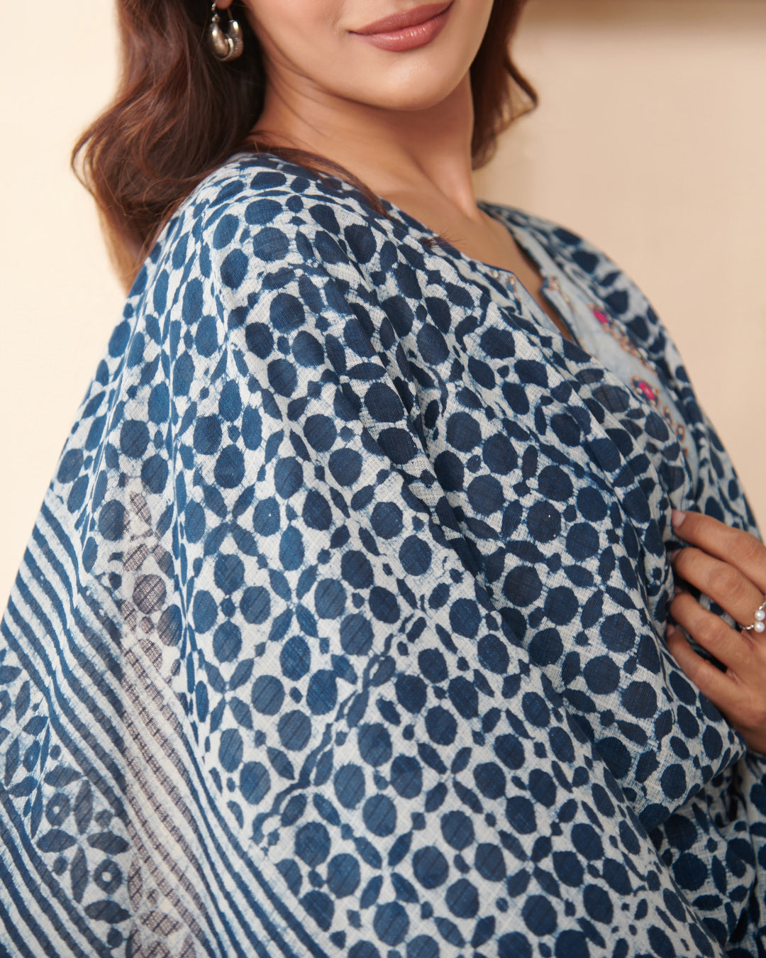Nurtaj Rumaisa Bagru Dabu Dupatta