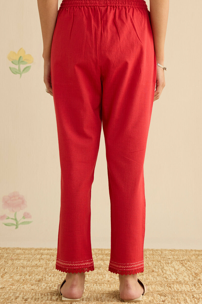 Kashida Kiara Red Narrow Pants