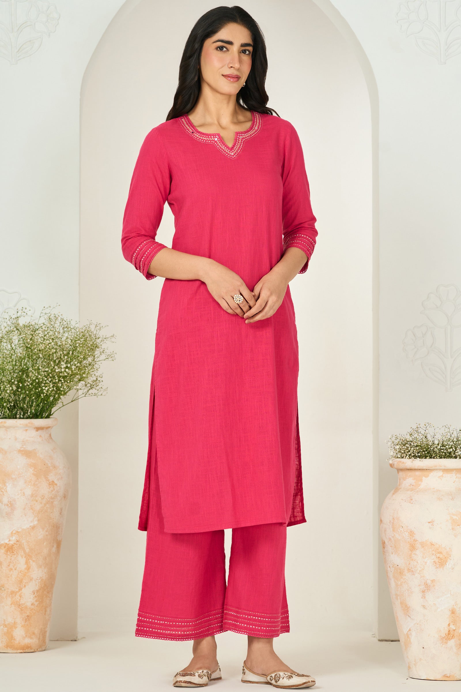 Roza Zara Fuchsia Kurta