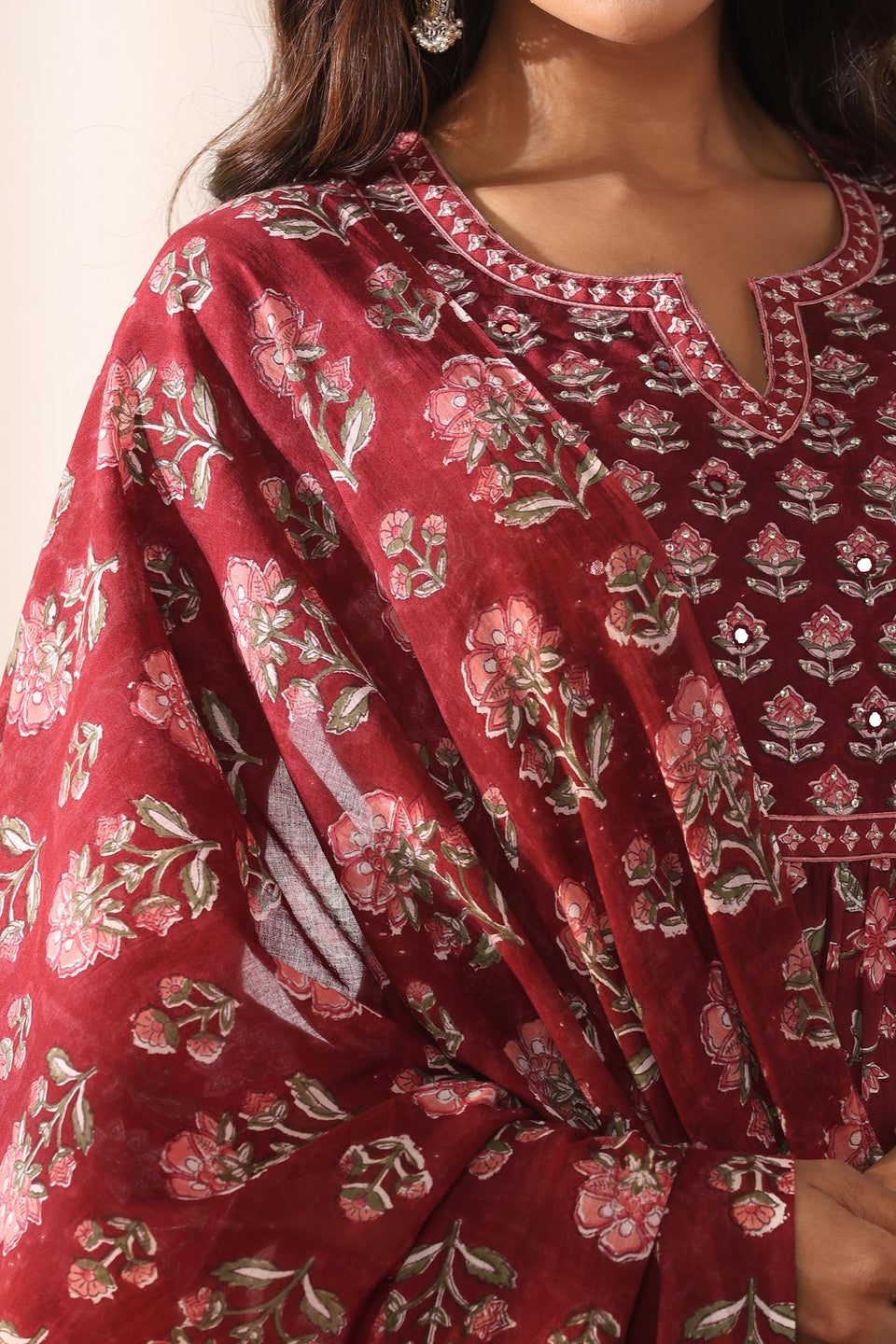 Gulbarg Nida Sanganeri Dupatta