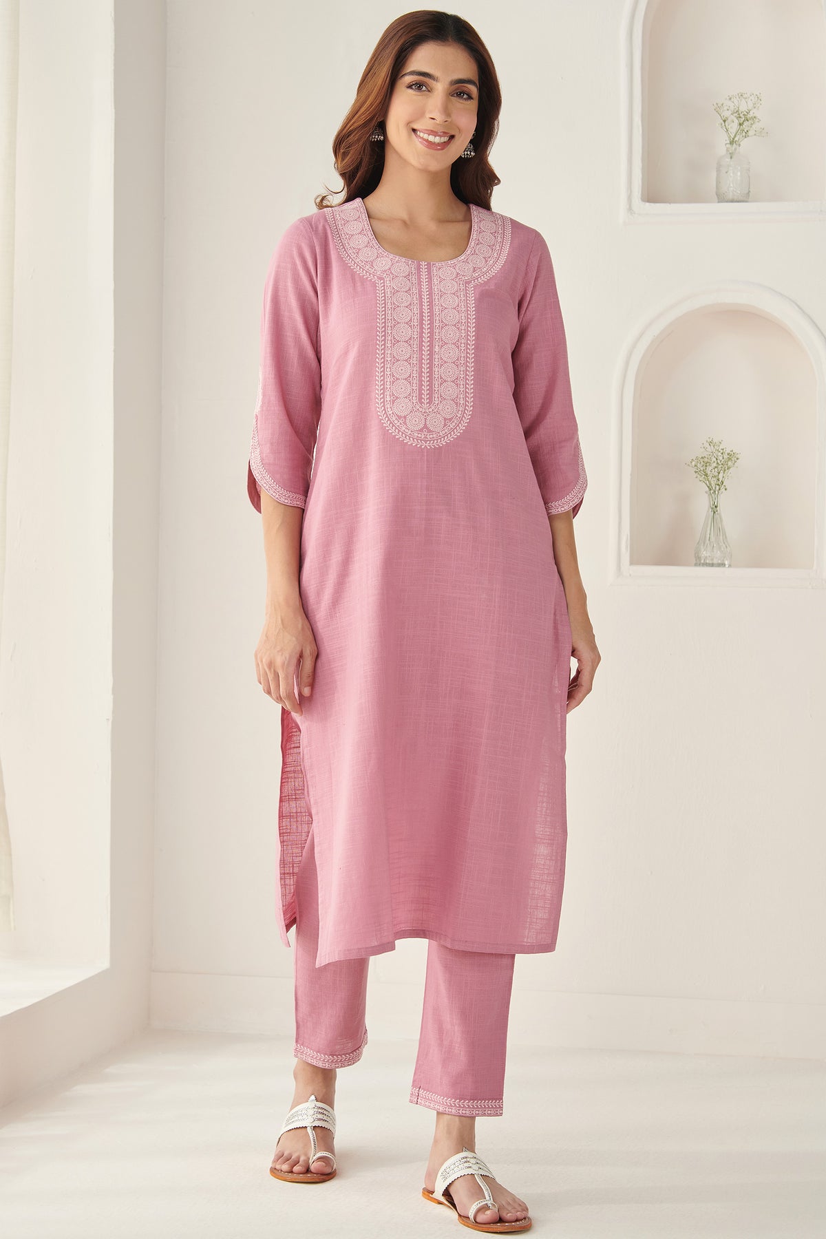 Mehraab Rumeha Pink Kurta