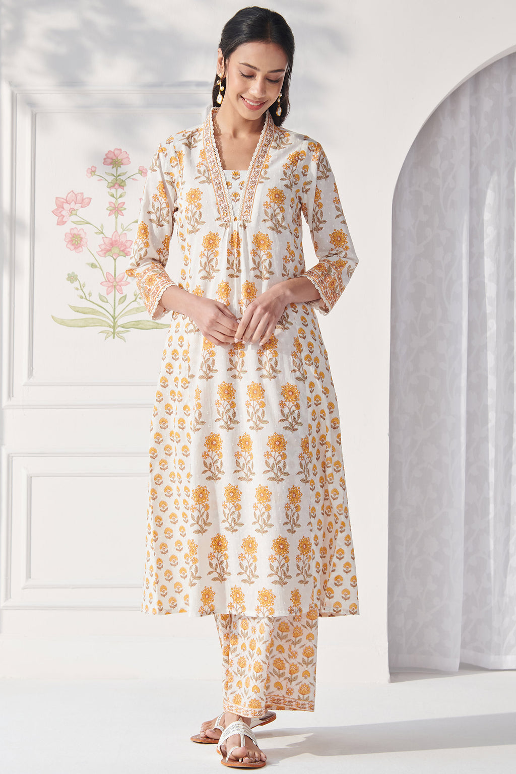 Gulbahar Tazmeen Sanganeri Kurta