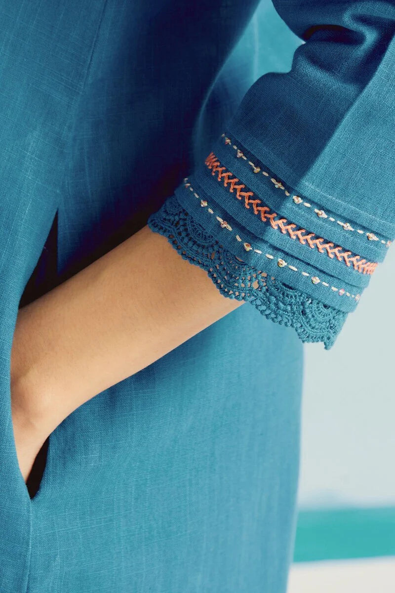 Surplus: Roza Sehreen Blue Kurta