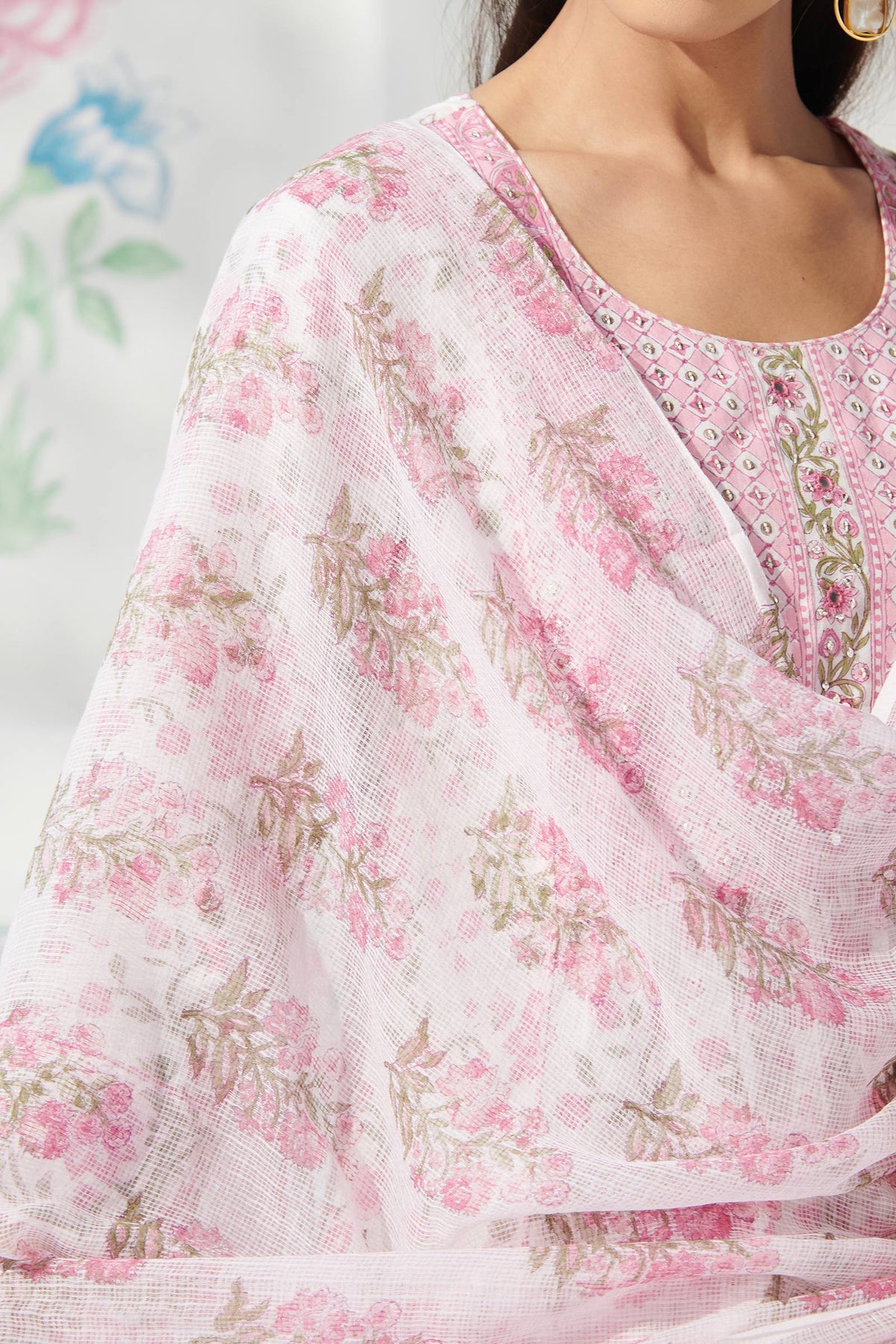 Gulbahar Zeina Sanganeri Dupatta