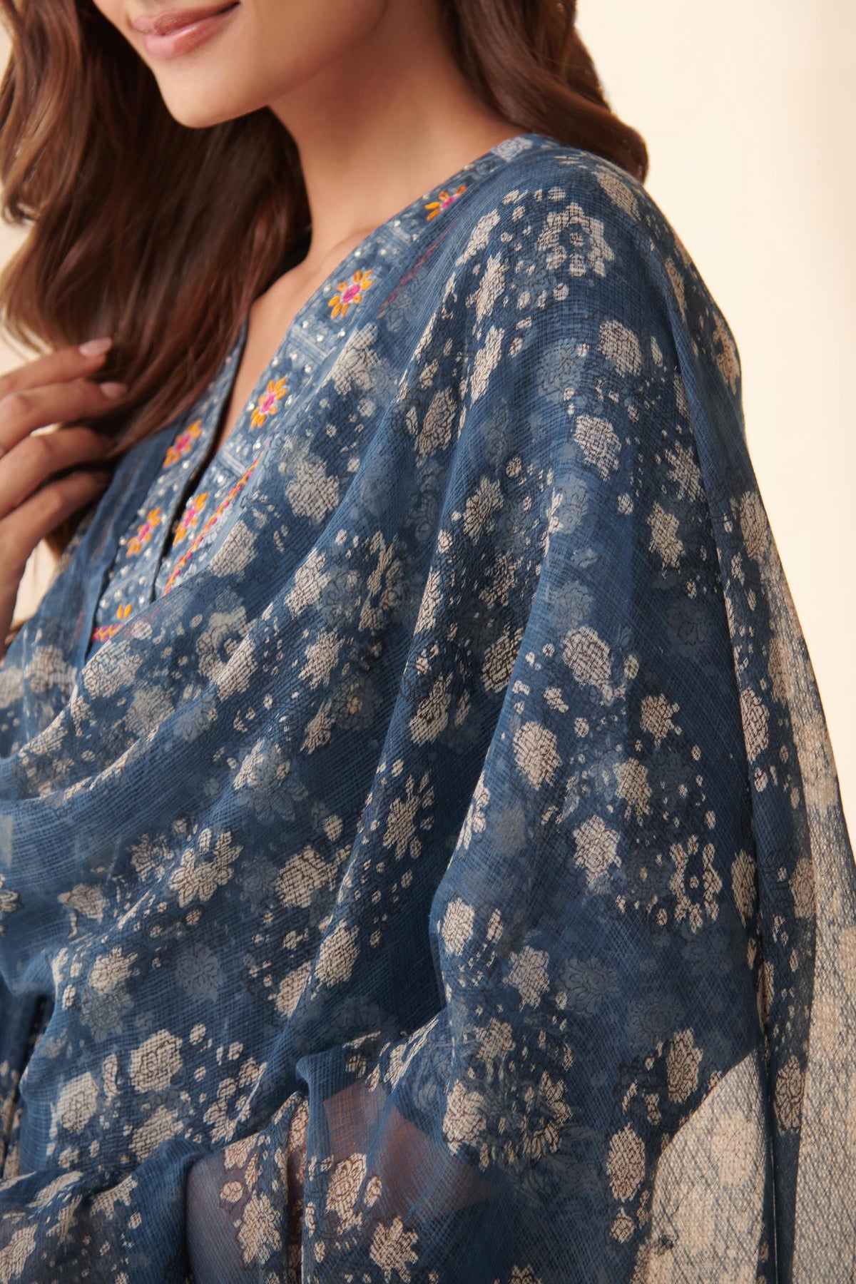 Sehra Zahira Bagru Dabu Dupatta