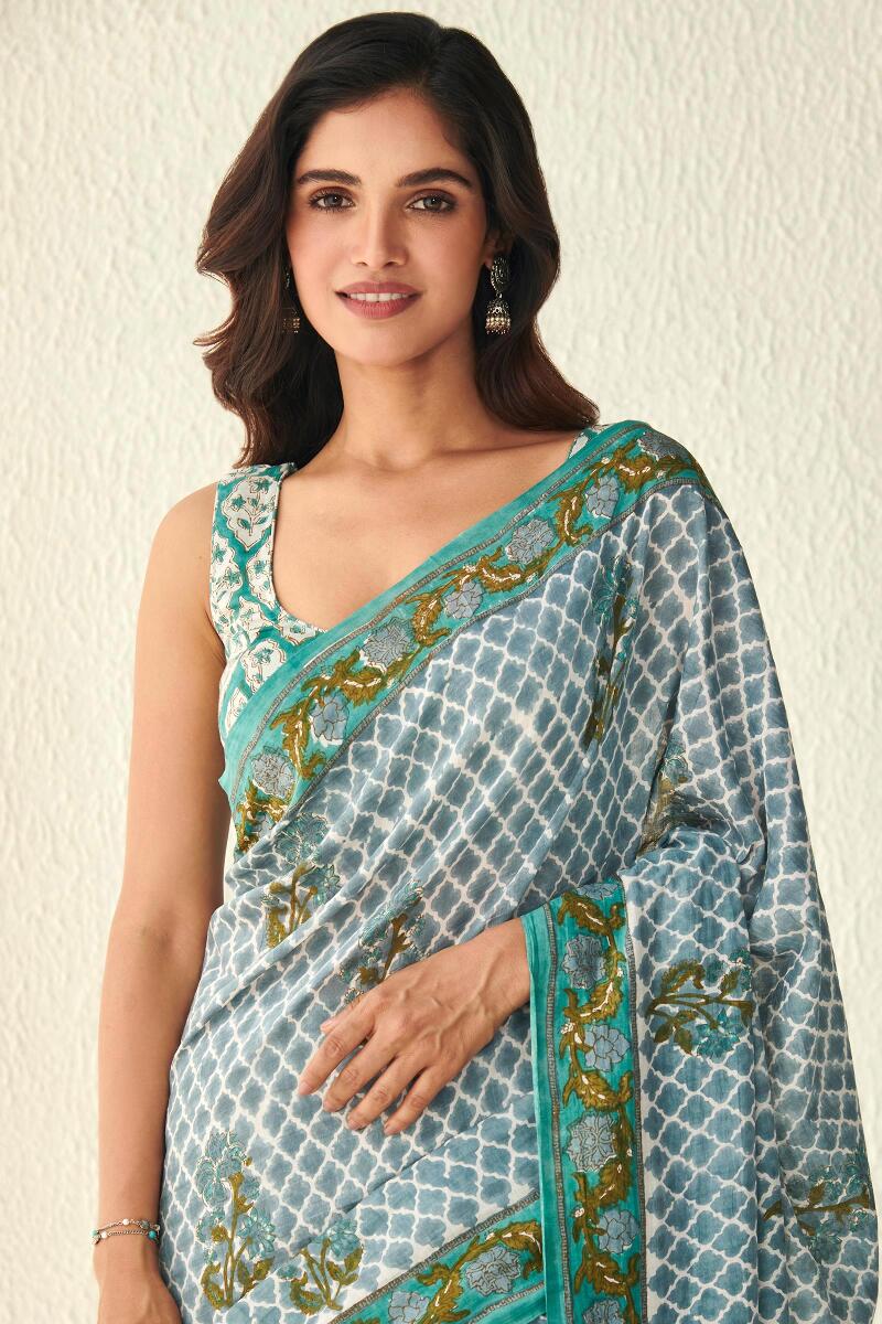 Nasrine Mehnaz Sanganeri Saree