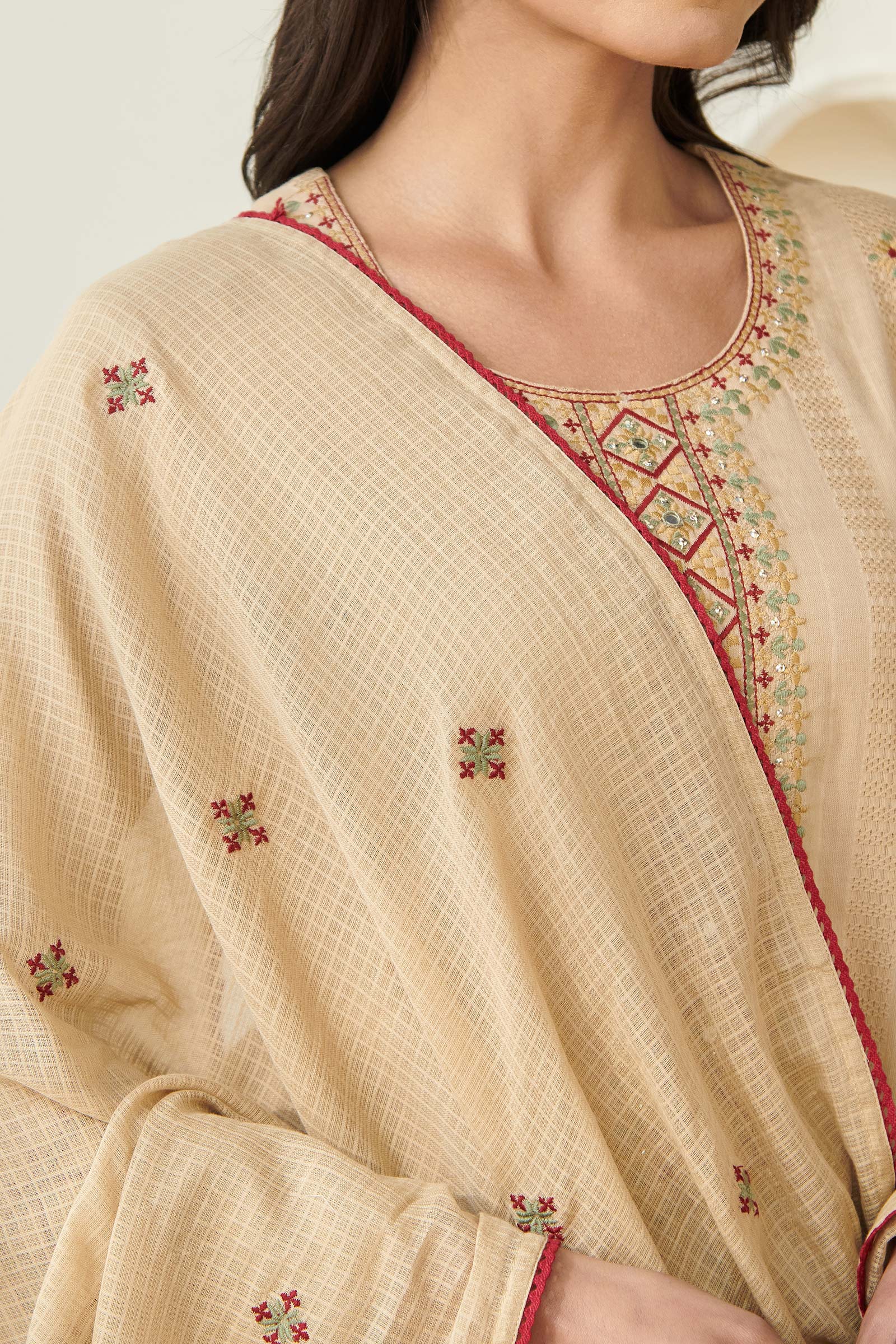 Mehraab Rumeha Beige Dupatta