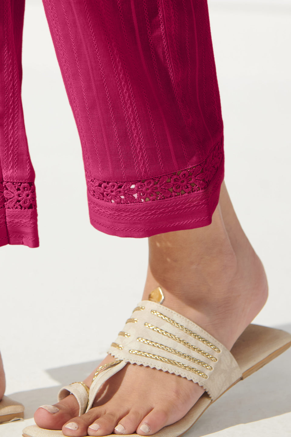 Surplus: Roza Farah Pink Narrow Pants