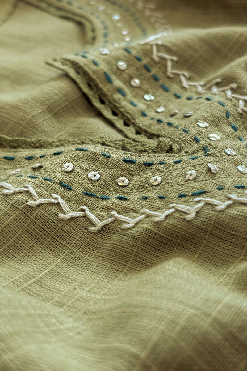 Roza Seerat Sage Green Kurta