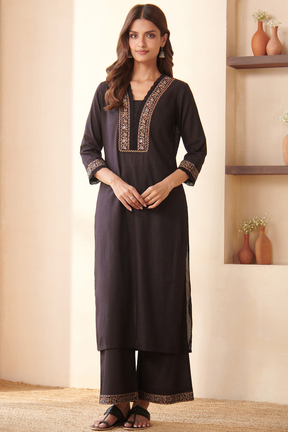 Sehra Amarya Ajrak Kurta