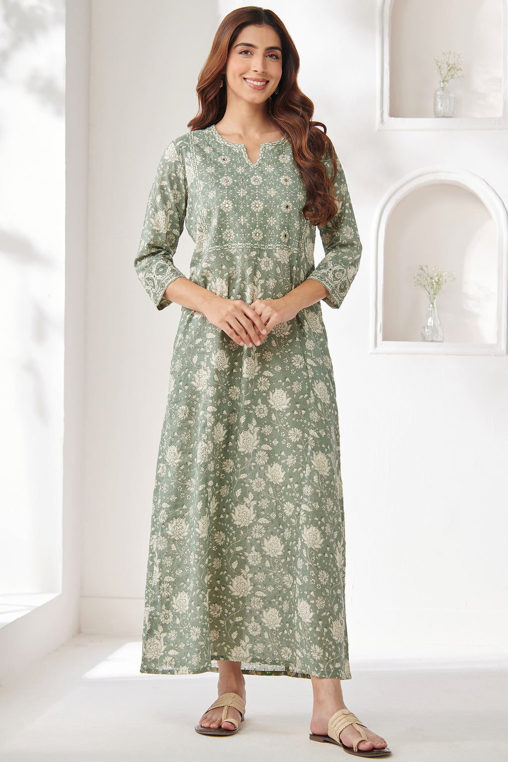 Gulbarg Faheeza Sanganeri Kaftan
