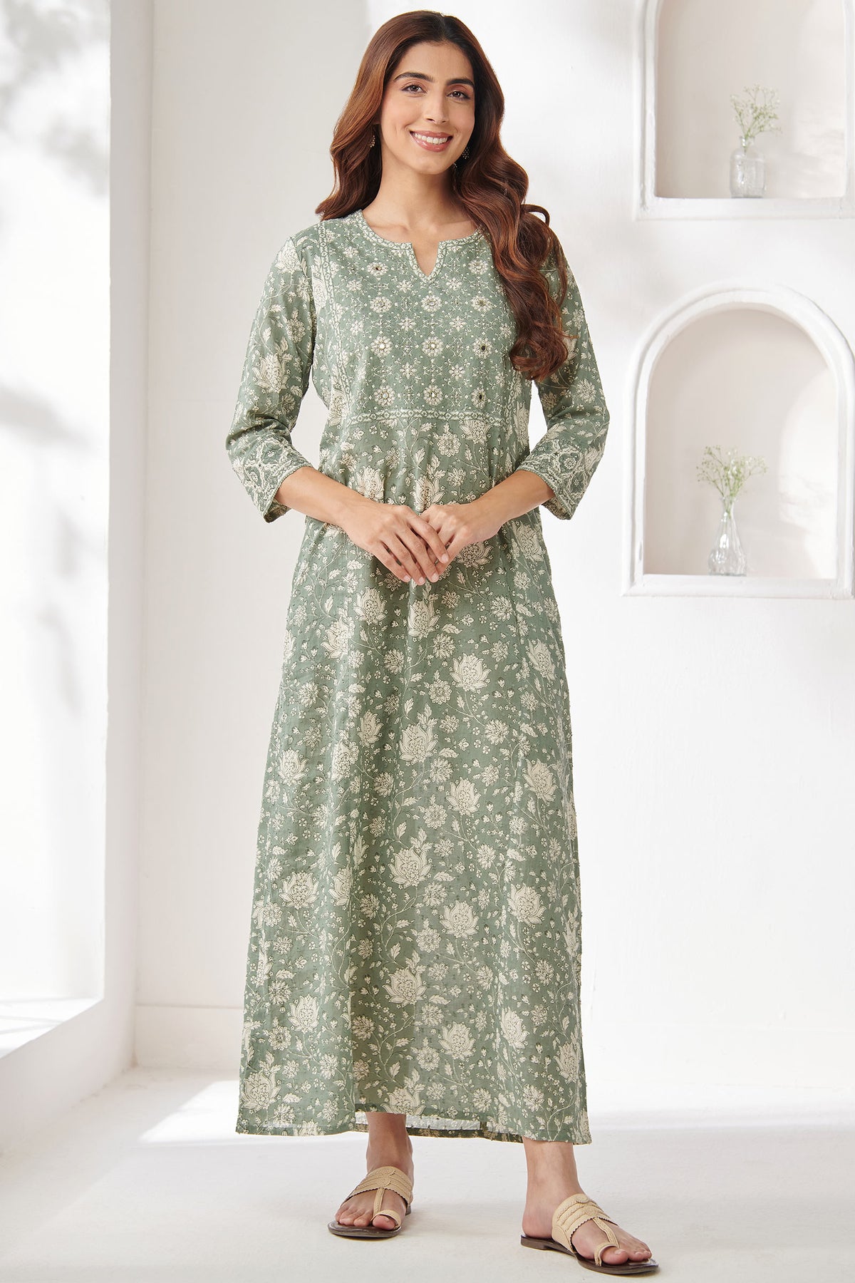 Gulbarg Faheeza Sanganeri Kaftan