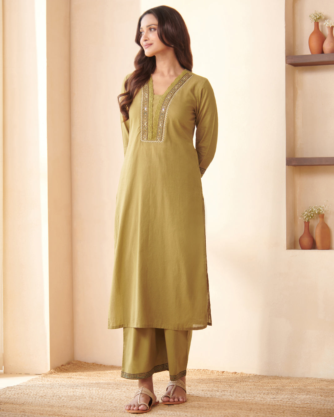 Sehra Asma Ajrak Kurta
