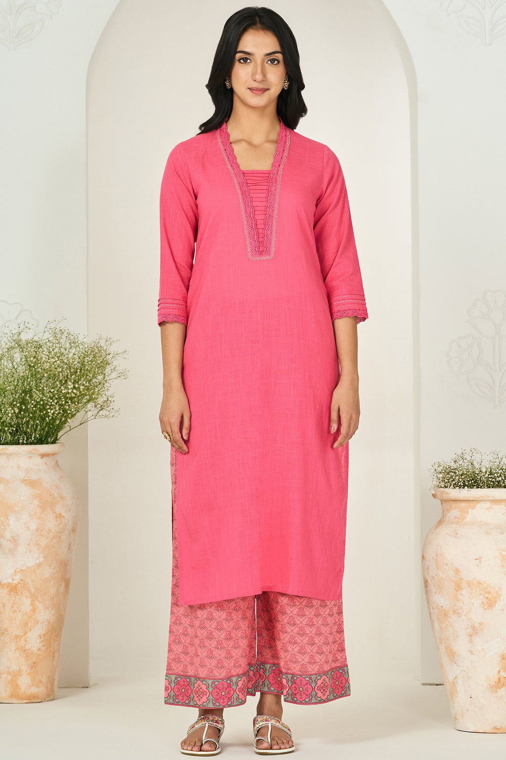 Surplus: Roza Mira Pink Kurta