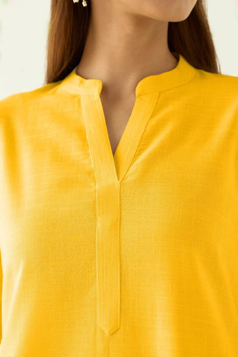 Surplus: Roza Seerat Yellow Top