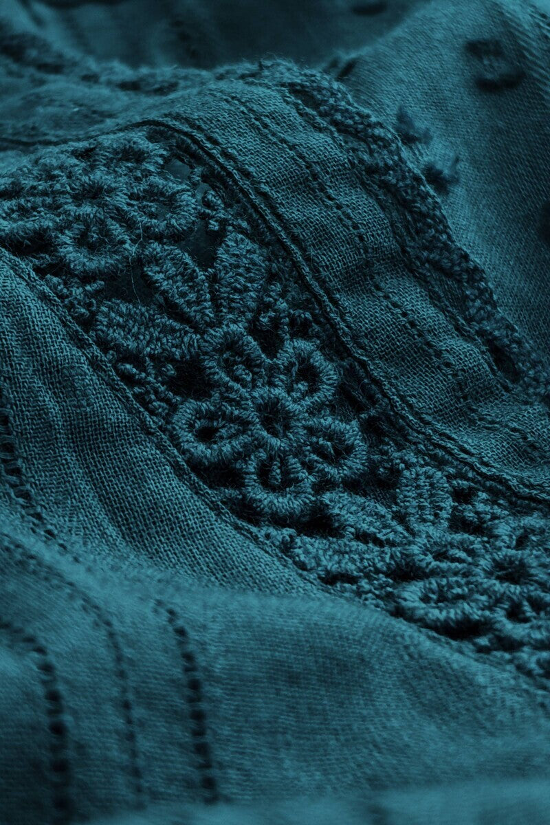 Roza Seher Cobalt Blue Kurta