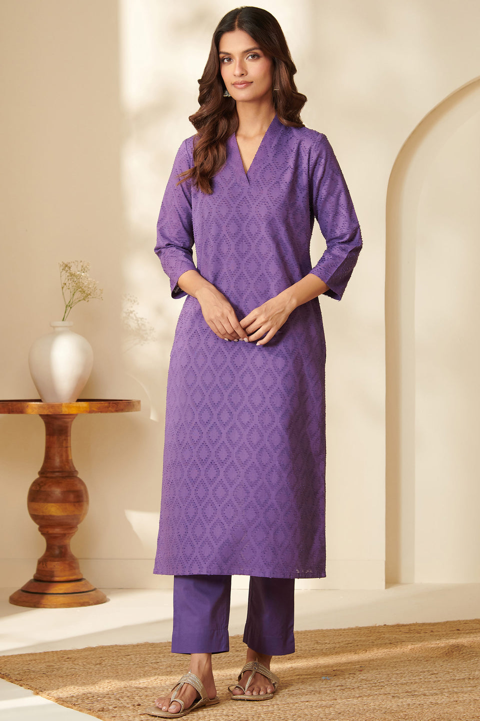Roza Mahi Purple Kurta