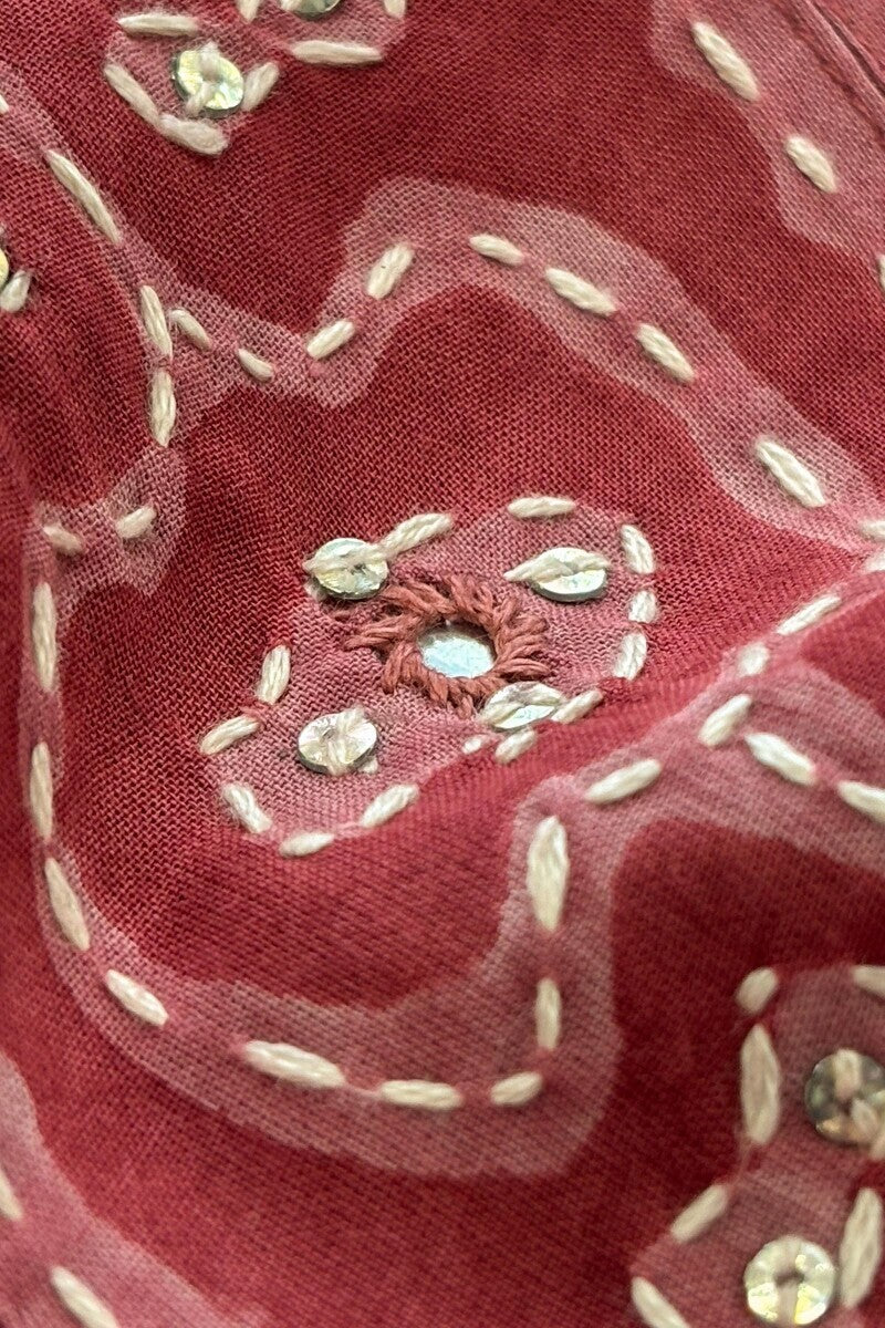 Sehra Zarah Pink Dabu Kurta