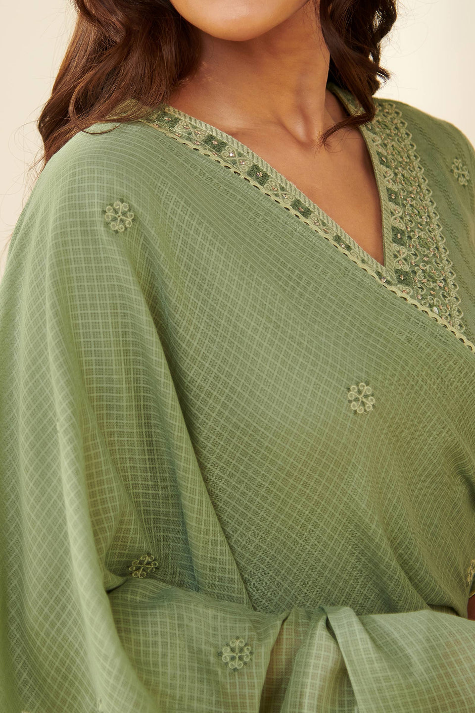 Mehraab Falak Green Dupatta