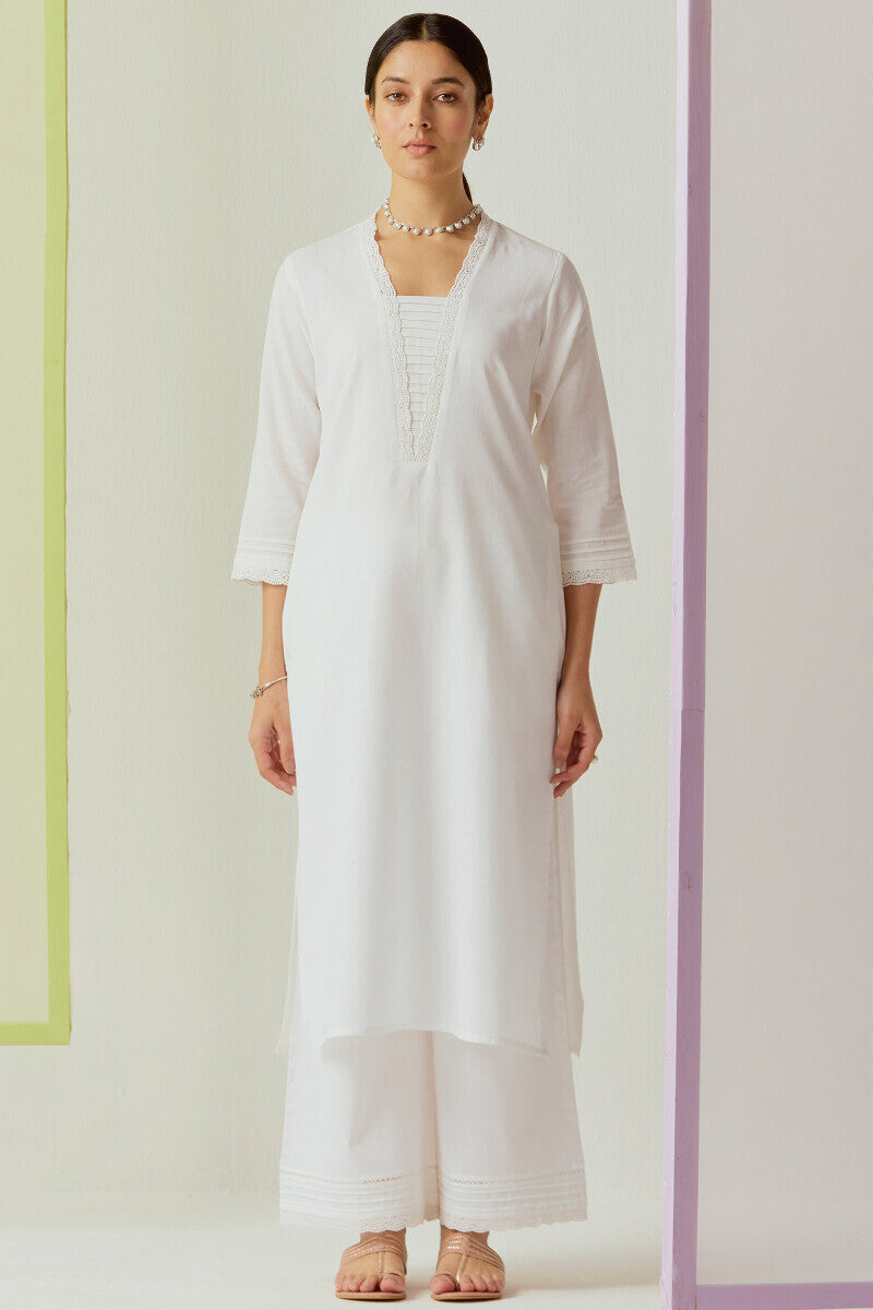 Roza Sehreen White Kurta
